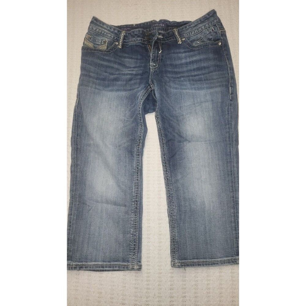 Vigoss The New York Capri Womens Blue Jeans 32x21